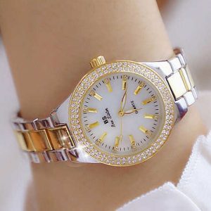 Lady Crystal Watch Women Dress Diamond Fashion Rose Gold